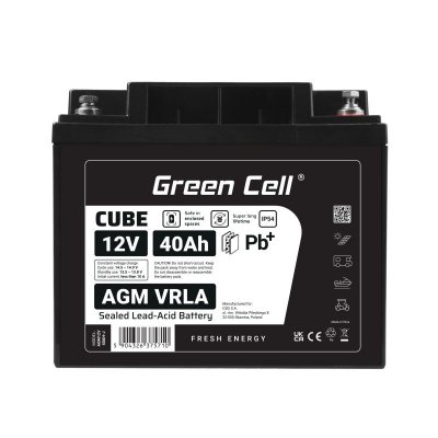Green Cell Akumulator AGM VRLA 12V 40Ah IP54