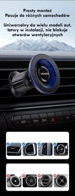 USAMS Uchwyt samochodowy do kratki ZJ081 magnetyczny