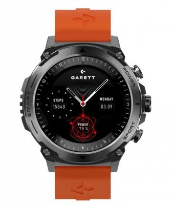 Garett Electronics Smartwatch Garett Atom czarny stalowy