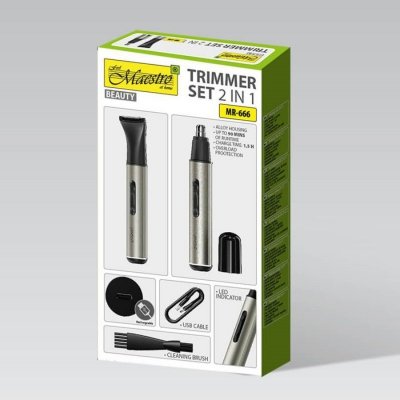 Feel-Maestro Zestaw trymerów 2w1 USB-C  MR-666