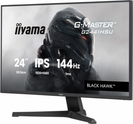 IIYAMA Monitor komputerowy  23,8 cala G2441HSU-B1 IPS,FHD,144Hz,1ms,2xUSB,350cd,HDMI,DP