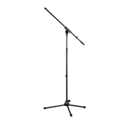 CAYMON CST320/B Microphone stand with foldable legs and boom arm Black version