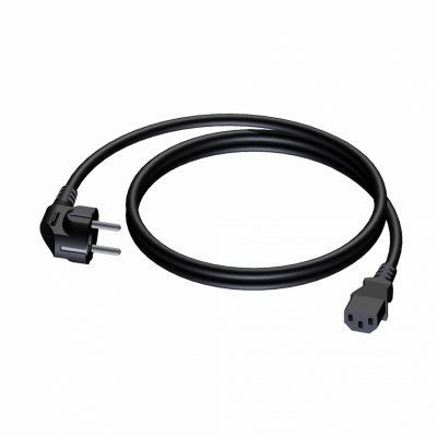 Procab CAB490/5 Kabel zasilający – męski schuko – żeński euro power – przewód PVC – 3 x 1,5 mm² 5 metrów
