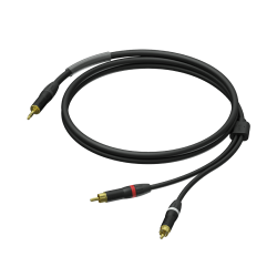 PROCAB PRA711/1.5 3.5 mm male stereo - 2 x RCA/Cinch male - UltraFlex™ 1.5 meter