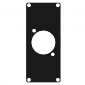 CAYMON CASY103/B CASY 1 space cover plate - 1x D-size hole Black version 