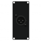CAYMON CASY122/B CASY 1 space with XLR male to 3-pin terminal block Black version 