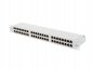 Patch panel Lanberg PPS6-1048-S 48 port 1U 19 cali kat.6 FTP ekranowany szary 
