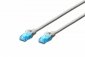 Digitus Patch cord U/UTP kat.5ePVC 5,0m szary 