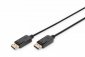 Digitus Kabel połączeniowy DisplayPort z zatrzaskami 4K 60Hz UHD Typ DP/DP M/M czarny 2m 