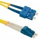 Qoltec Patchcord światłowodowy SC/UPC-LC/UPC | SM | 9/125 | G652D | 1m 