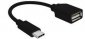 Gembird Adapter USB Typ-C 2.0 męski -> USB żeński 