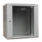 Digitus Szafa wisząca jednosekcyjna 19 cali 12U 635/600/600mm, drzwi szklane, szara (RAL 7035) 