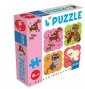 Granna Puzzle z Jamnikiem 4 puzle 4 elementy 
