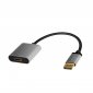 LogiLink Adapter DP do HDMI 4K 60Hz aluminiowy 0.15m 