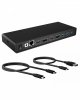 IcyBox Stacja dokująca IB-DK2245AC 13w1, 2xDP,2xHDI,USB, LAN, USB-C, PD do 60W 