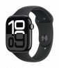 Apple Watch Series 10 GPS + Cellular, koperta 46 mm z aluminium w kolorze onyksu z paskiem sportowym w kolorze czarnym - rozmiar S/M 