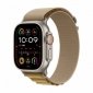 Apple Watch Ultra 2 GPS + Cellular, koperta 49 mm z tytanu w kolorze naturalnym z opaską Alpine M w kolorze beżowym 