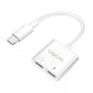 LogiLink Adapter USB-C do 2x USB -C, PD 60W / audio 