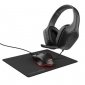 Trust Zestaw GXT 790 3-in-1 Gaming - słuchawki, mysz, podkładka czarny 