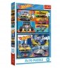 Trefl Puzzle 2x70 elementów Hot Wheels Samochodziki 