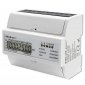 Qoltec Trójfazowy dwukierunkowy elektroniczny licznik | miernik zużycia energii na szynę DIN | 400V | 100A | LCD | 4P 