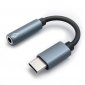 Qoltec Adapter USB-C | Jack 3.5mm | 10 cm 