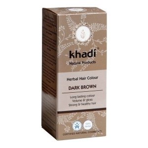 Khadi - Herbal Hair Colour henna do włosów Ciemny Brąz 100g