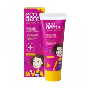 Ecodenta - Raspberry Flavoured Toothpaste For Kids pasta do zębów dla dzieci o smaku malinowym 75ml