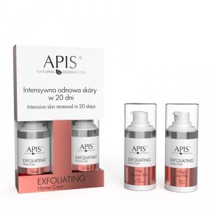 APIS - Exfoliating Home Care intensywna odnowa skóry w 20 dni zestaw emulsja 10% 15ml + żel 15% 15ml