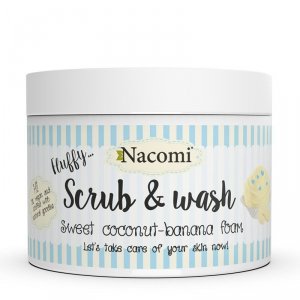 Nacomi - Scrub & Wash pianka peelingująco-myjąca Słodka Kokosowo-Bananowa Pianka 180ml