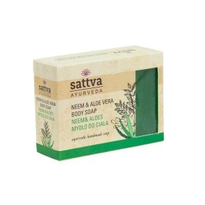 Sattva - Body Soap indyjskie mydło glicerynowe Neem & Aloe Vera 125g