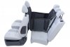 Kardiff mata Anti Slip 1/2 kanapy (70x160cm) Czarna