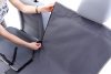 Kardiff mata Anti Slip z Bokami i Zamkiem M 133x157cm Popielata