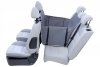 Kardiff mata Anti Slip 1/2 kanapy (70x160cm) Popielata