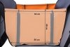 Kardiff Activ Mini 1/2 kanapy 70x160cm Brązowo-Zielona zagłówki