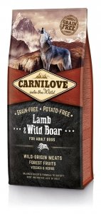 Carnilove Adult Lamb Wild Boar 12kg Jagnięcina Dziczyzna sucha karma dla psa