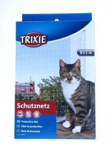 Trixie Transparentna Nylonowa Siatka Zabezpieczająca dla kota na Balkon/Okno 8x3m