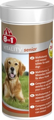 8in1 Senior Multiwitamina 70 tabletek Suplement dla starszych psów