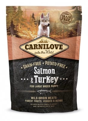 Carnilove  Puppy Large Breed Salmon Turkey 1,5kg Łosoś Indyk dla Szczeniąt dużych ras