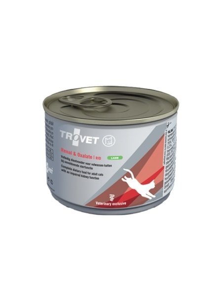Trovet RID Renal&amp;Oxalate Lamb 200g puszka  Mokra karma dla Kotów z niewydolnością nerek, serca lub wątroby