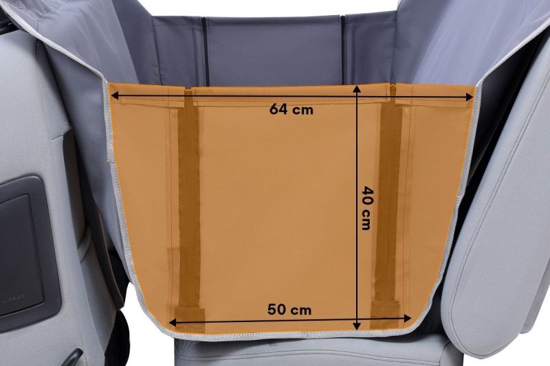 Kardiff mata Anti Slip z Bokami i Zamkiem L 137x167cm Granatowa