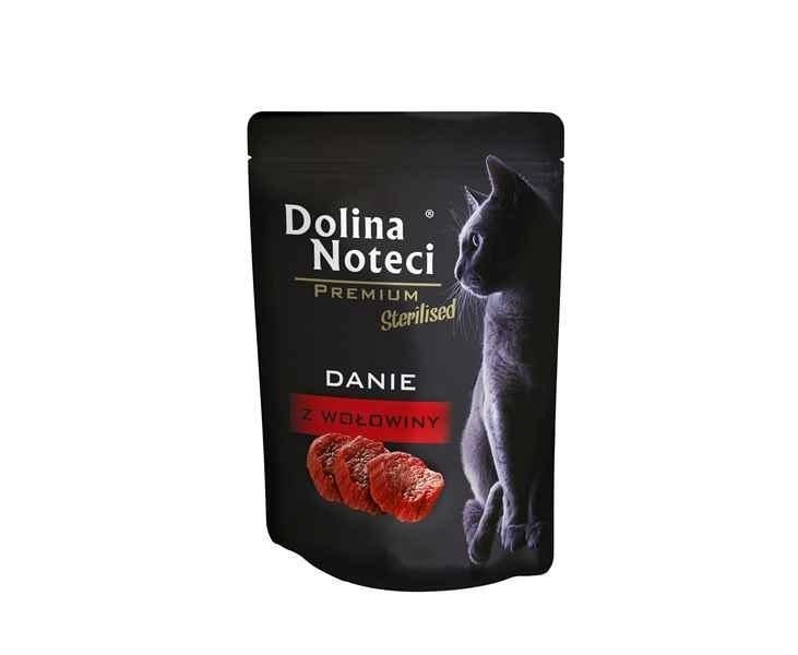 Dolina Noteci Premium Sterilised Danie z Wołowiny 85g Mokra karma dla kotów sterylizowanych