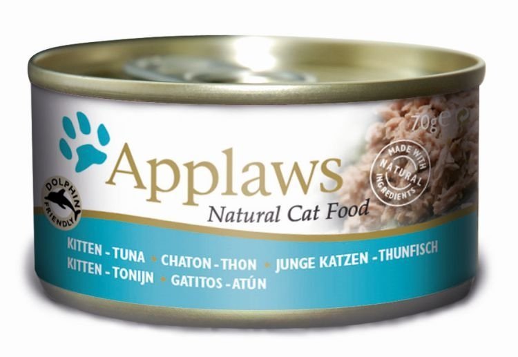 Applaws Kitten filet z Tuńczyka 70g puszka Naturalna mokra karma dla kociąt