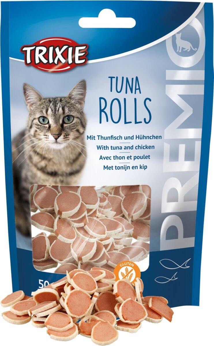 Trixie Premio Tuna rolls 50g suszone rolki z Tuńczyka i Kurczaka Przysmak dla kota