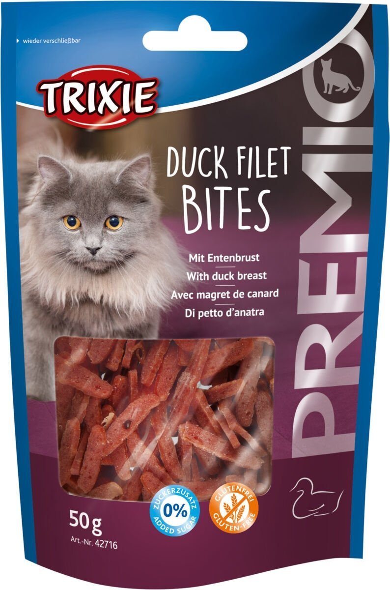 Trixie Premio Duck filet bites 50g suszone filety z Kaczki Przysmak dla Kota