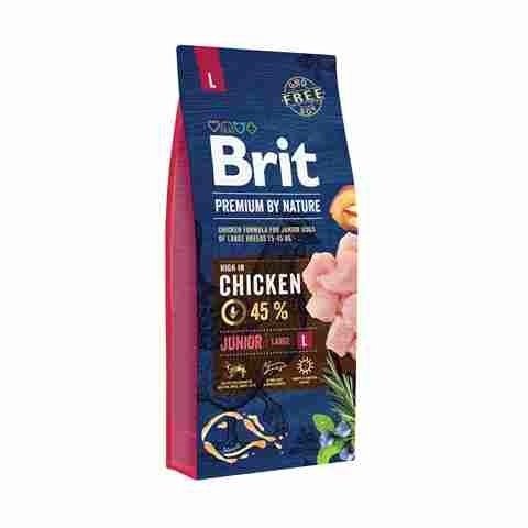 Brit Premium by Nature Junior L 15kg Sucha karma dla psich juniorów ras dużych