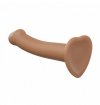 STRAP-ON ME Silicone Bendable Dildo Double Density Caramel L