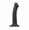 STRAP-ON ME Silicone Bendable Dildo Double Density Black M
