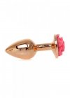 BossSeries Korek Analny-Jewellery Red Gold PLUG ROSE- Pink