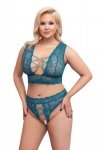 Cottelli  Collection Seksowna Bielizna - Bra Set teal XL